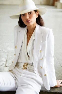 Holland Cooper Jessica Hat White Outlet