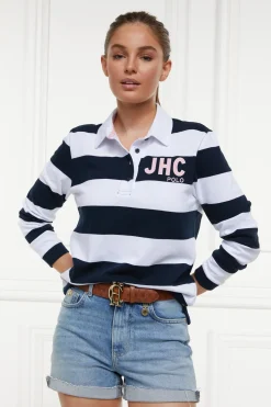 Holland Cooper JHC Sweatshirt White Ink Navy Sale