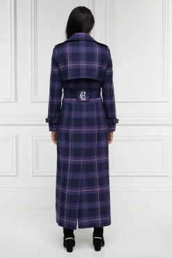 Holland Cooper Jubilee Full Length Marlborough Trench Jubilee Tartan Sale