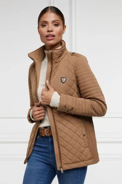 Holland Cooper Juliana Quilted Jacket Coffee Clearance