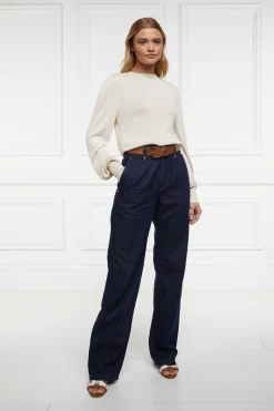 Holland Cooper Kelsie Crew Neck Knit Almond Discount