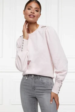 Holland Cooper Kelso Crew Palest Pink Discount