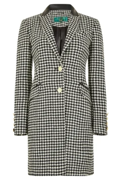 Holland Cooper Kempton Coat Houndstooth Clearance