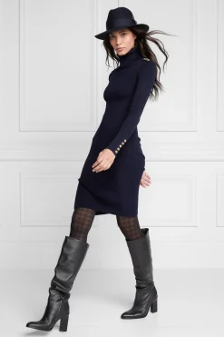 Holland Cooper Kensington Jumper Dress Ink Navy Best