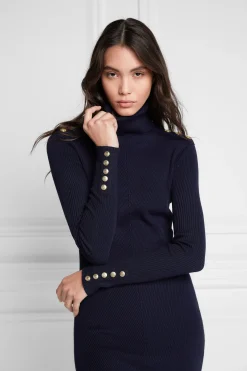Holland Cooper Kensington Jumper Dress Ink Navy Best