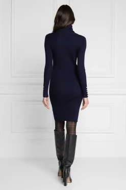 Holland Cooper Kensington Jumper Dress Ink Navy Best