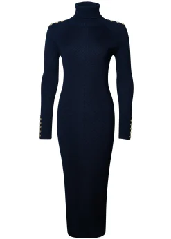 Holland Cooper Kensington Midi Jumper Dress Ink Navy Hot