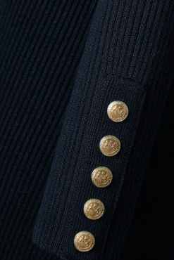 Holland Cooper Kensington Midi Jumper Dress Ink Navy Hot