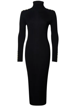 Holland Cooper Kensington Midi Jumper Dress Black New