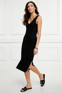 Holland Cooper Kensington Sleeveless Dress Black New