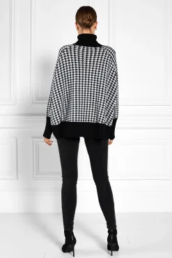 Holland Cooper Kingsbury Cape Knit Houndstooth Discount