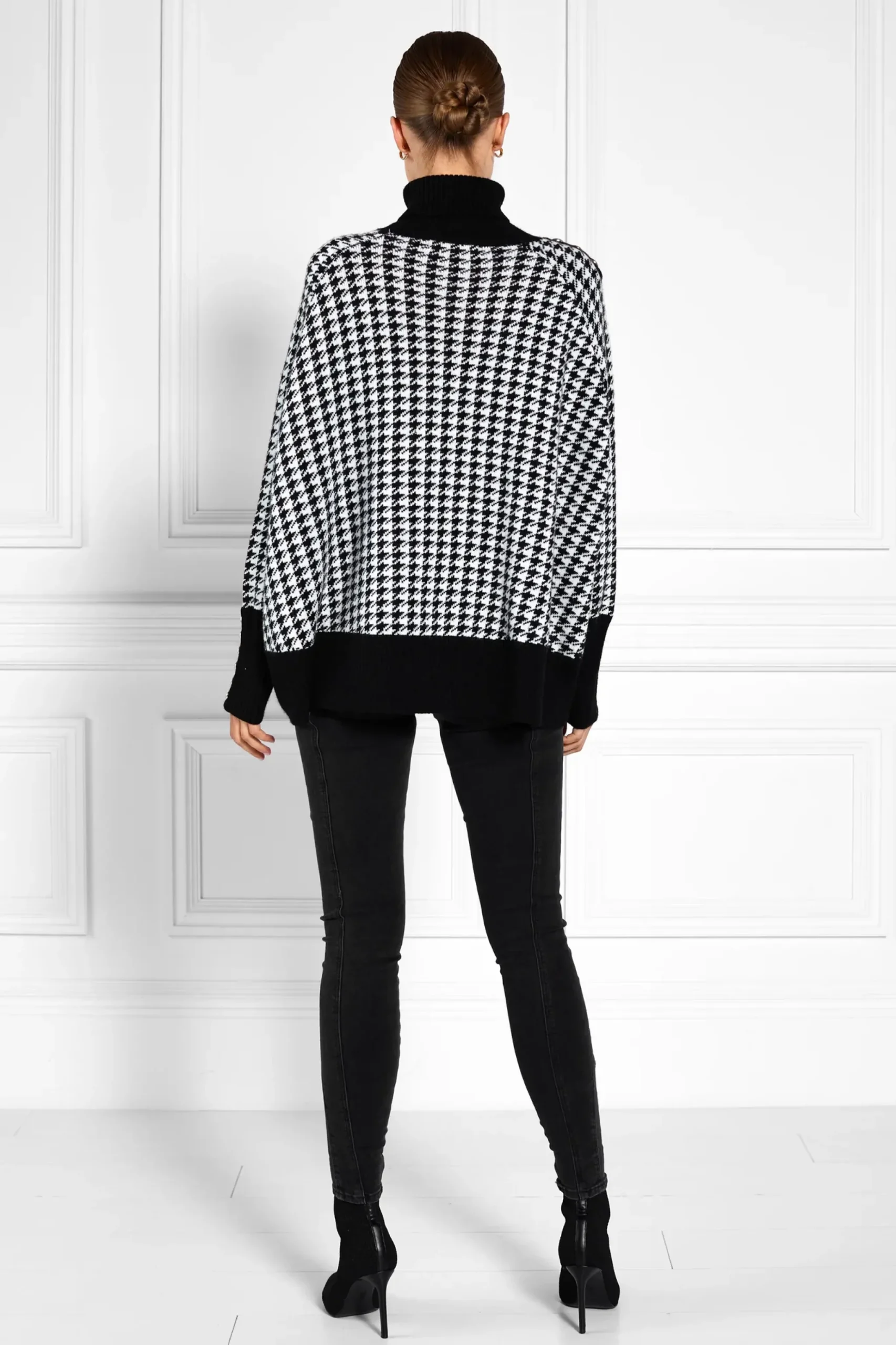 Holland Cooper Kingsbury Cape Knit Houndstooth Discount