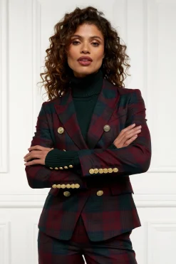Holland Cooper Knightsbridge Blazer Mulberry Tartan Online