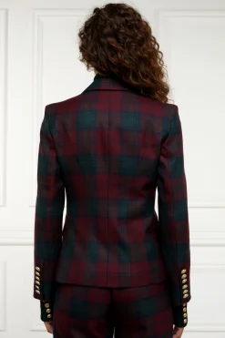 Holland Cooper Knightsbridge Blazer Mulberry Tartan Online