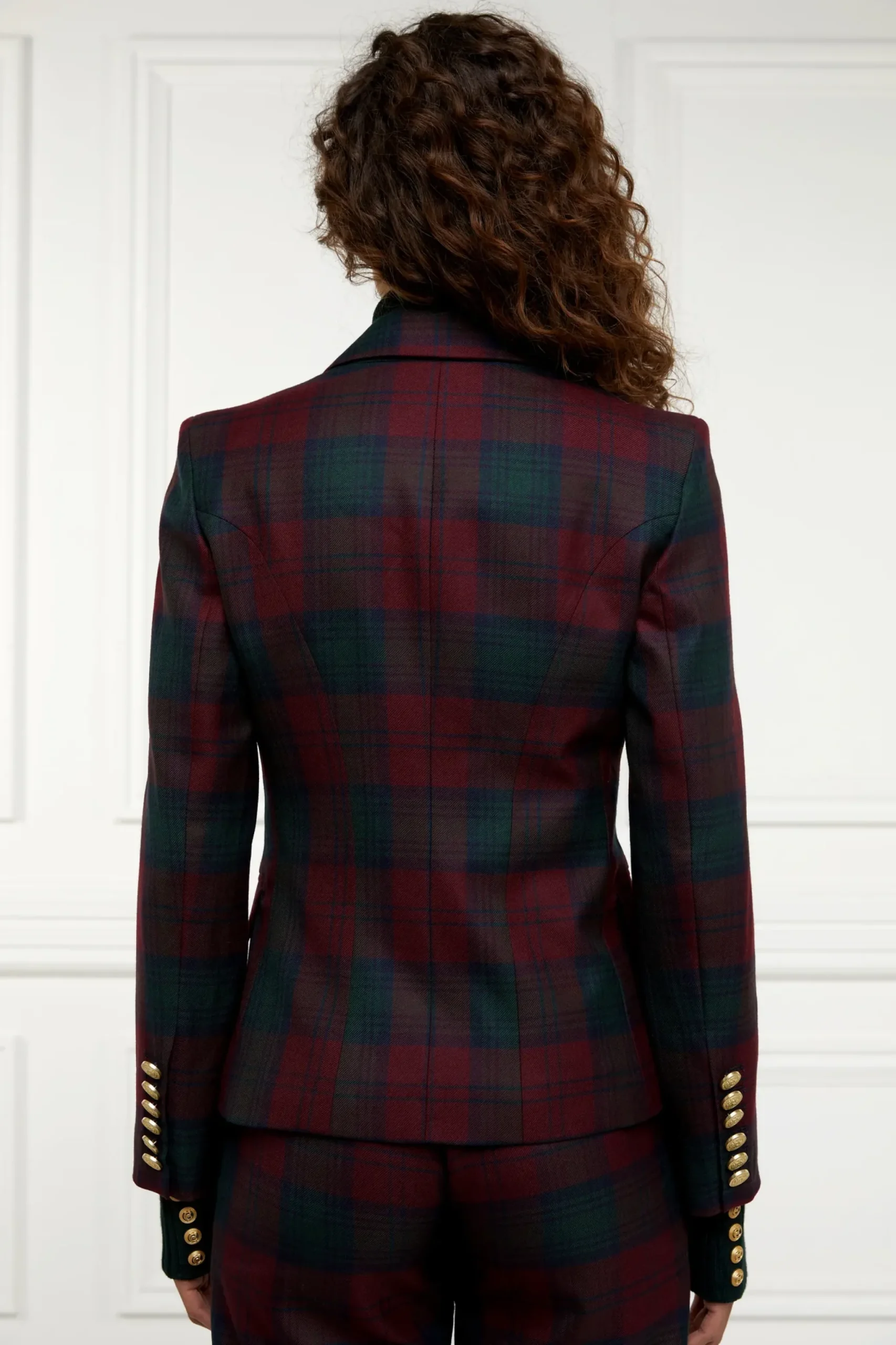 Holland Cooper Knightsbridge Blazer Mulberry Tartan Online