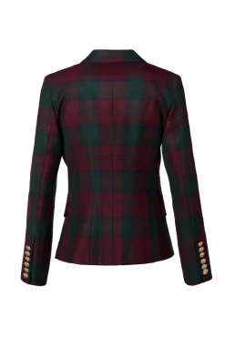 Holland Cooper Knightsbridge Blazer Mulberry Tartan Online