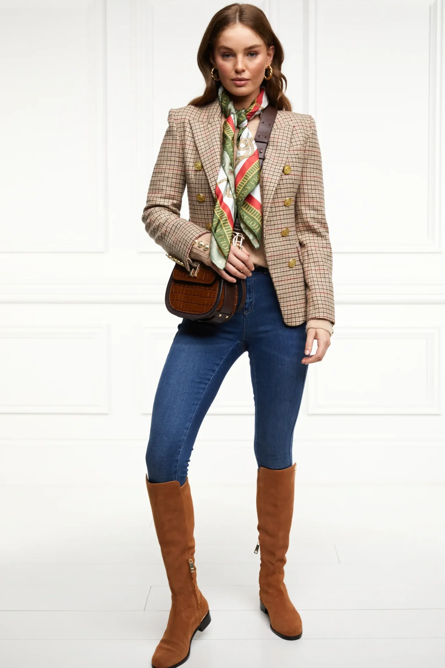 Holland Cooper Knightsbridge Blazer Charlton Tweed