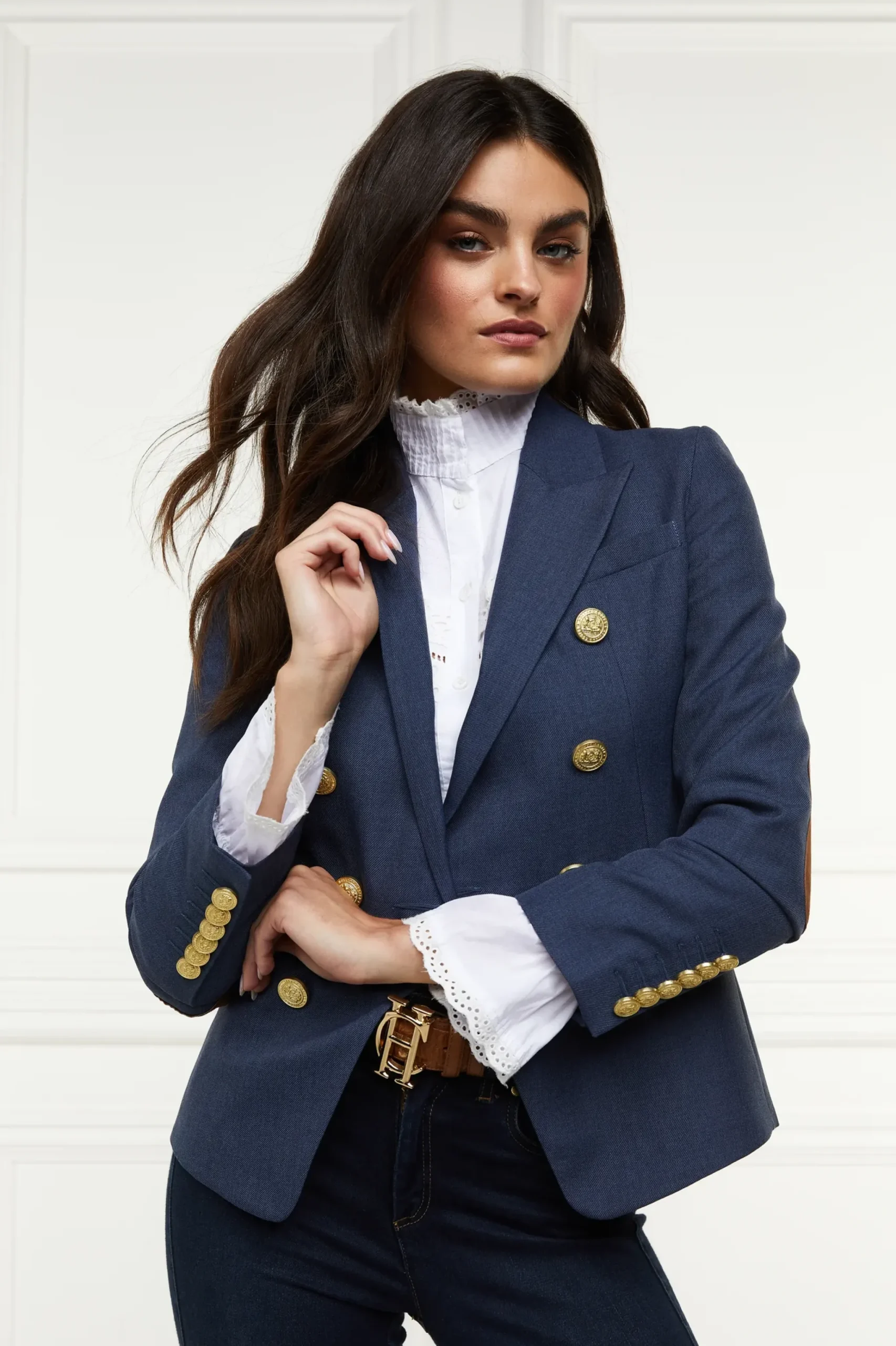 Holland Cooper Knightsbridge Blazer Denim New