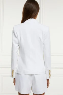 Holland Cooper Knightsbridge Blazer Oyster Linen Hot
