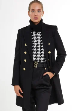 Holland Cooper Knightsbridge Coat Black New