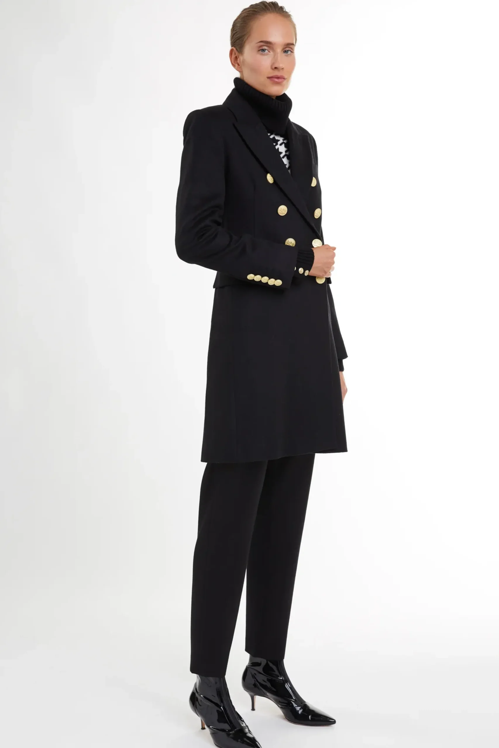 Holland Cooper Knightsbridge Coat Black New