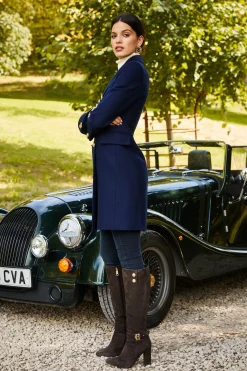 Holland Cooper Knightsbridge Coat Navy