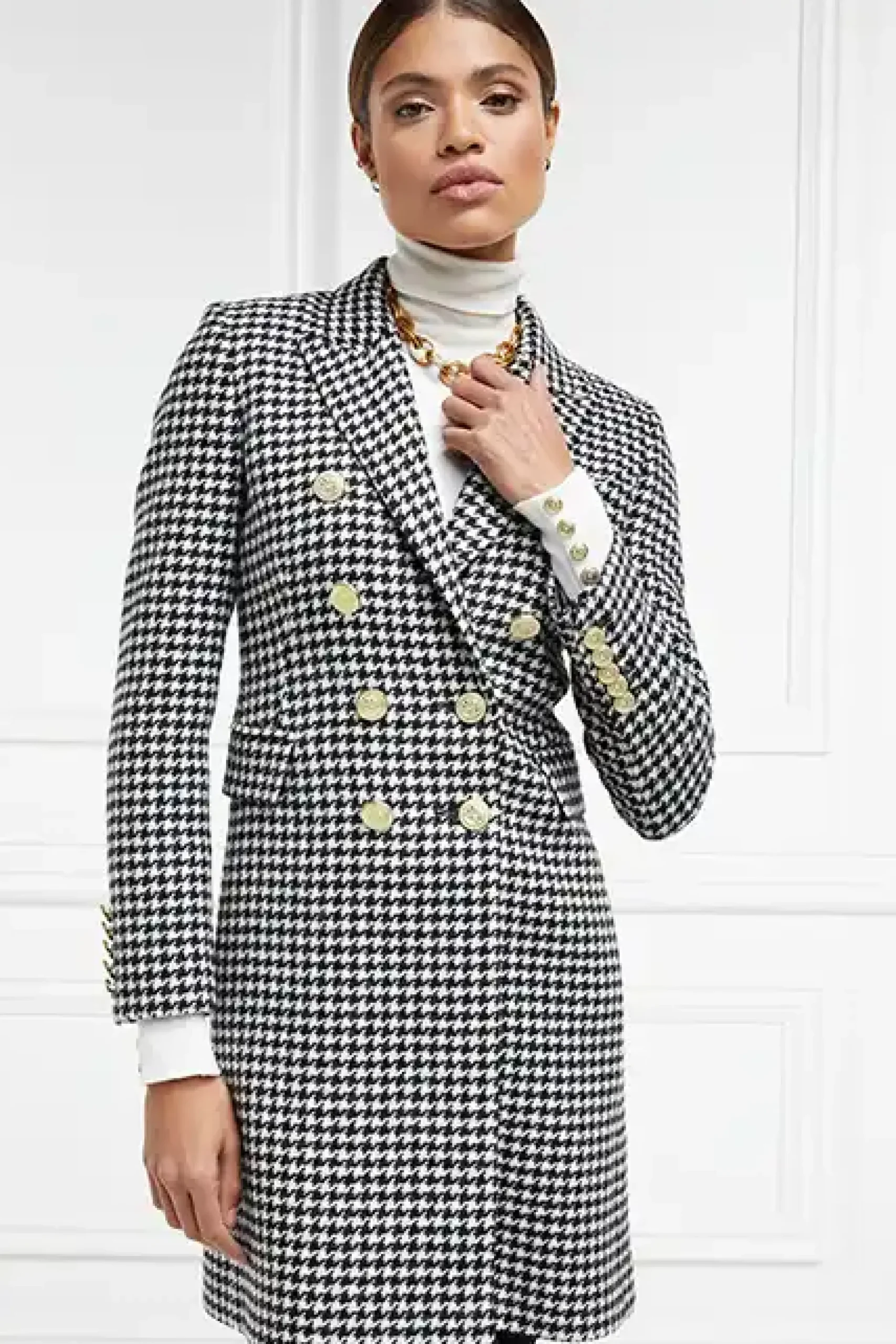 Holland Cooper Knightsbridge Coat Houndstooth Best