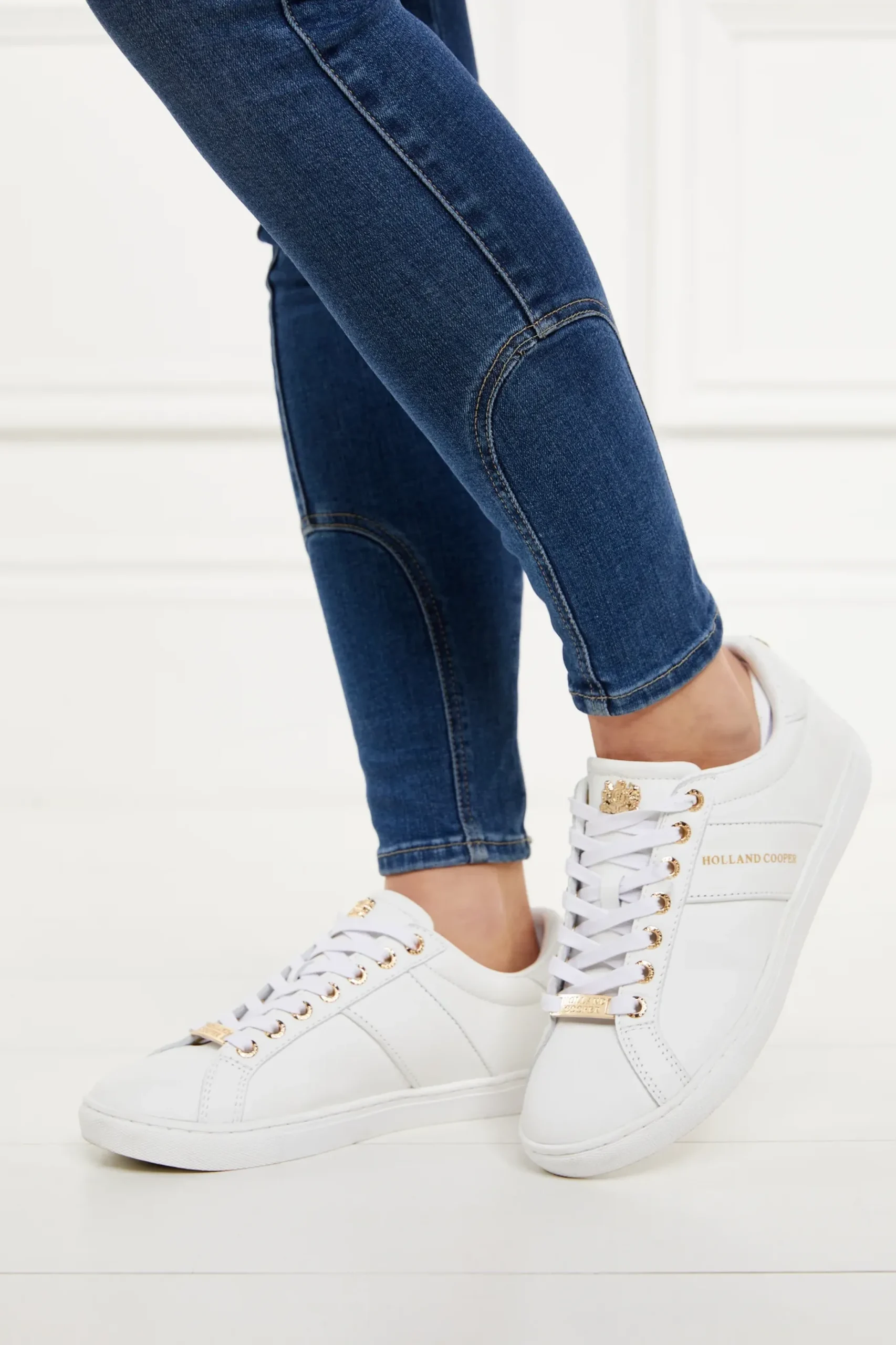 Holland Cooper Knightsbridge Court Trainer White