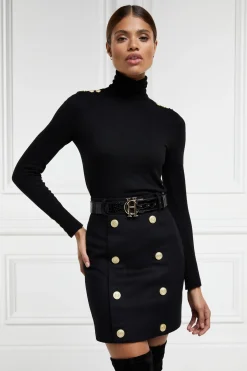 Holland Cooper Knightsbridge Skirt Soft Black Discount