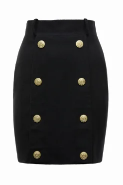 Holland Cooper Knightsbridge Skirt Soft Black Discount