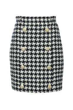 Holland Cooper Knightsbridge Skirt Large Scale Houndstooth Online