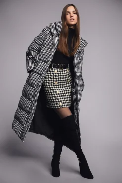 Holland Cooper Knightsbridge Skirt Large Scale Houndstooth Online