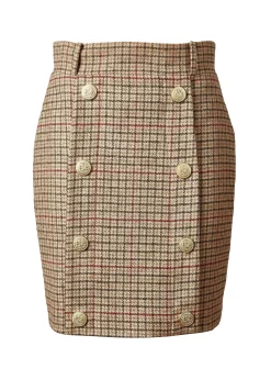 Holland Cooper Knightsbridge Skirt Charlton Tweed Outlet