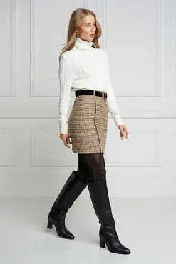 Holland Cooper Knightsbridge Skirt Charlton Tweed Outlet