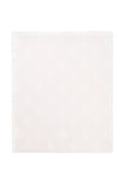 Holland Cooper Lightweight Monogram Scarf Cream Soft Pink New