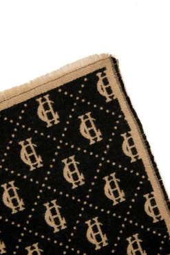 Holland Cooper Lightweight Monogram Scarf Tan Black Online