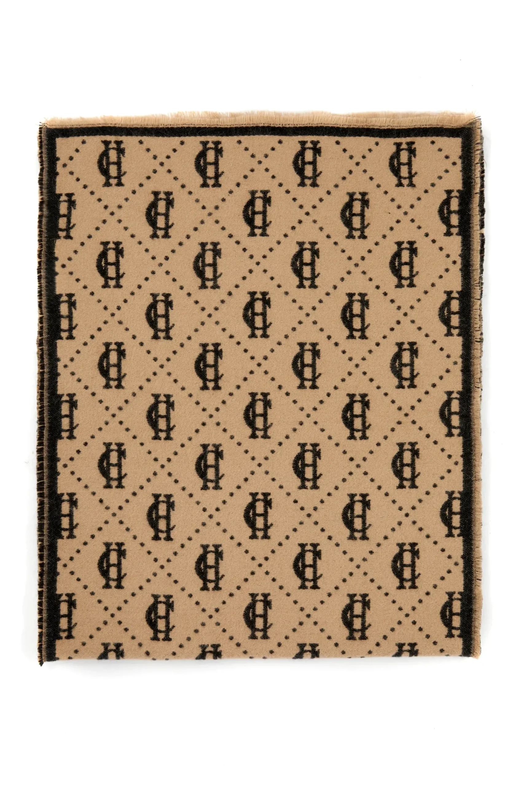 Holland Cooper Lightweight Monogram Scarf Tan Black Online