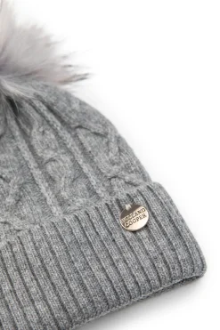 Holland Cooper Little Bobble Hat Soft Grey Marl Discount