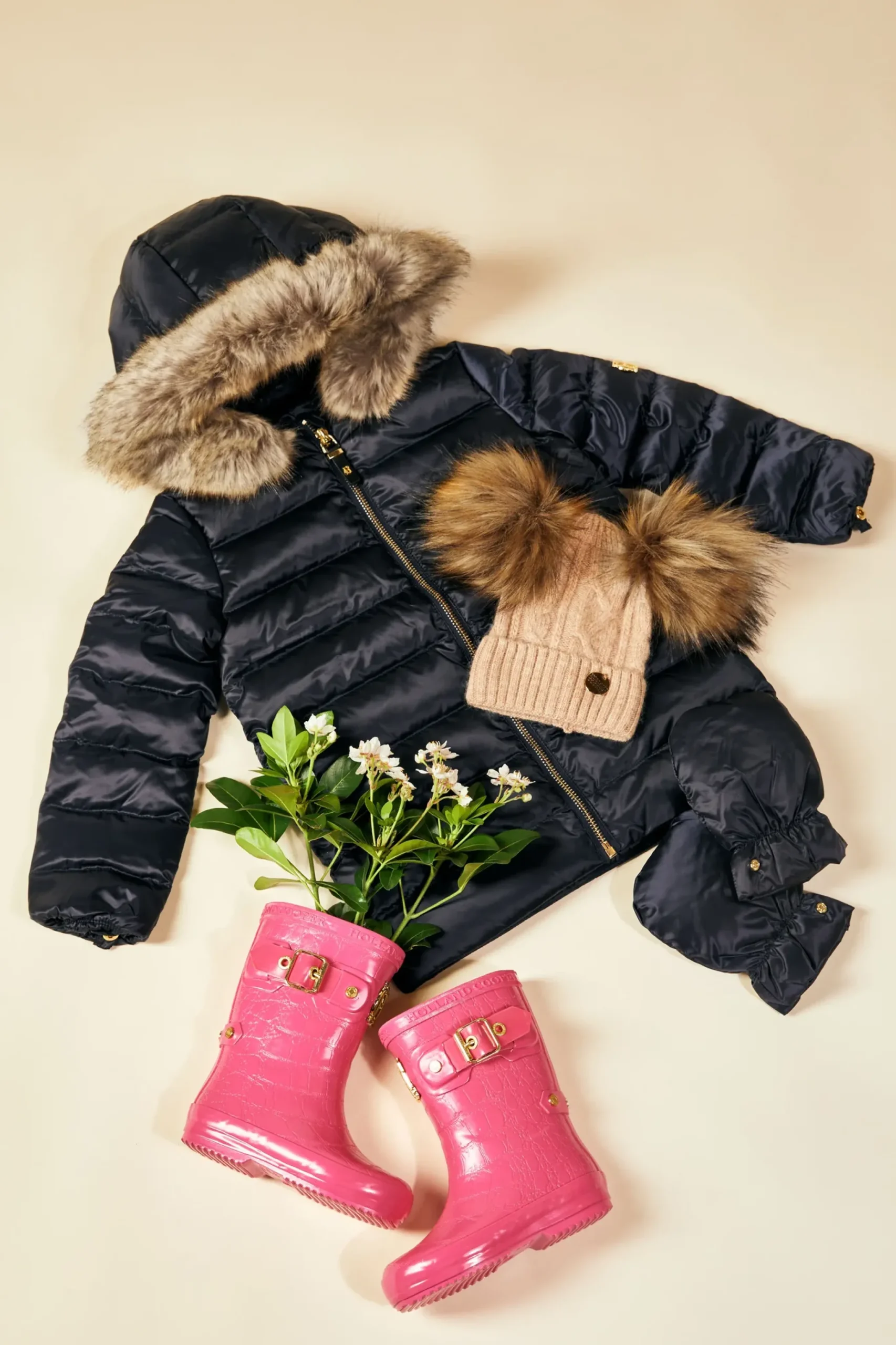 Holland Cooper Little Hewitts Puffer Ink Navy Clearance