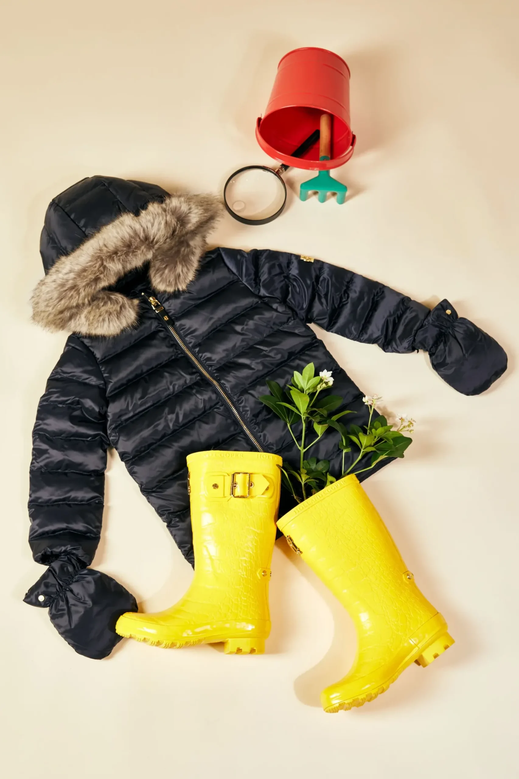 Holland Cooper Little Hewitts Puffer Ink Navy Clearance
