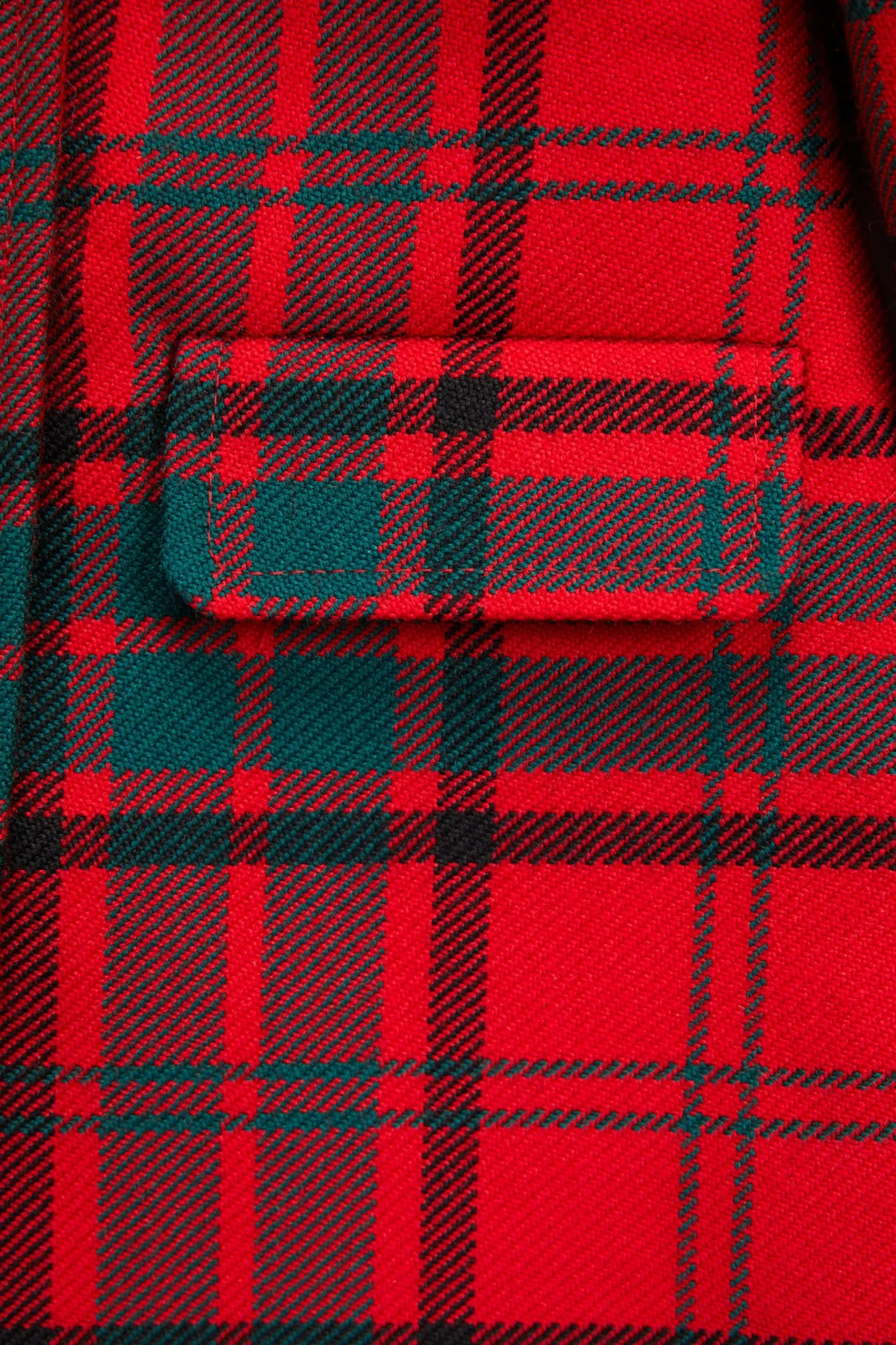 Holland Cooper Little Town Coat Red Tartan Online