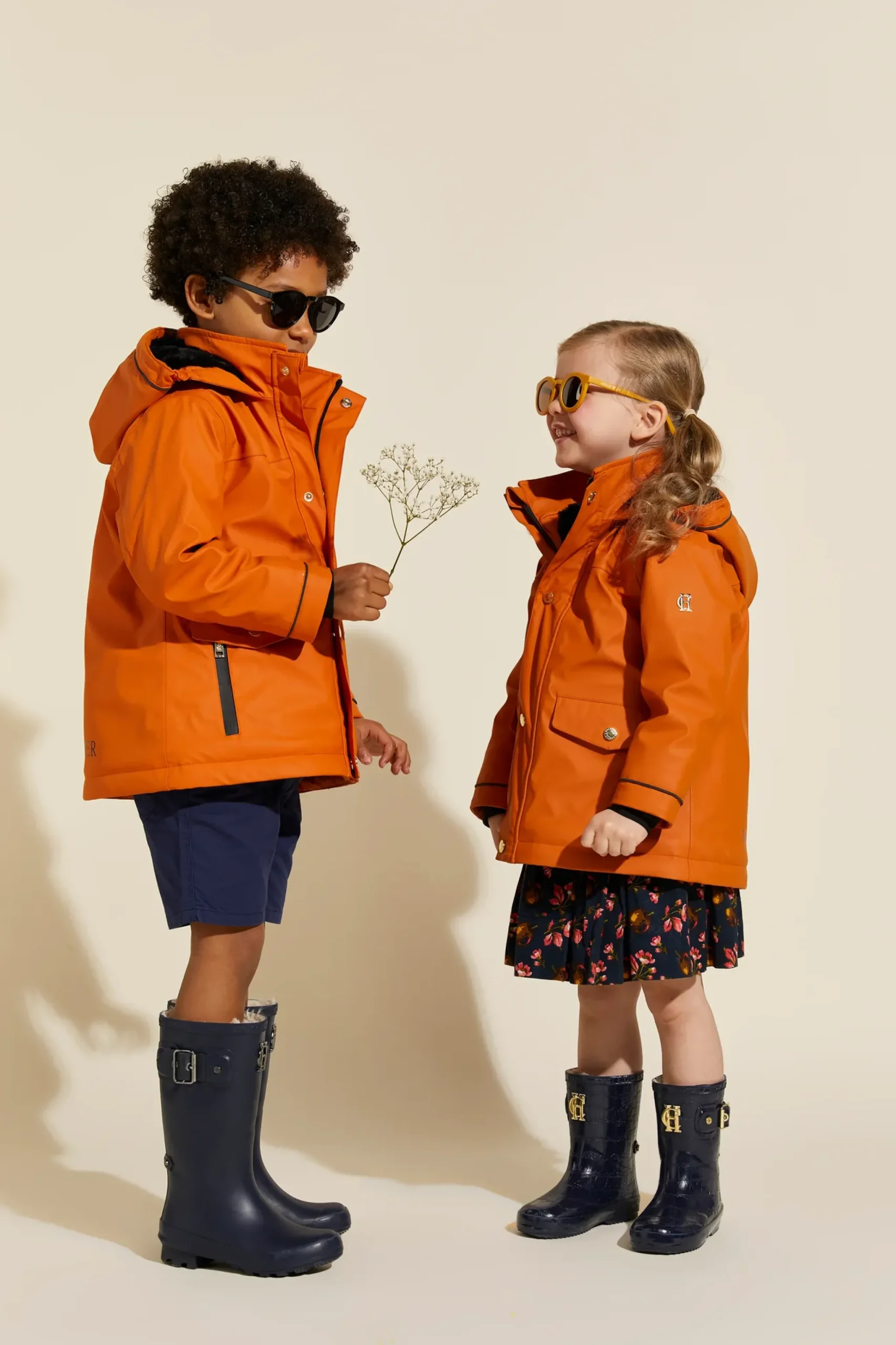 Holland Cooper Little Wellie - Junior Midnight Feast Navy Matte Outlet