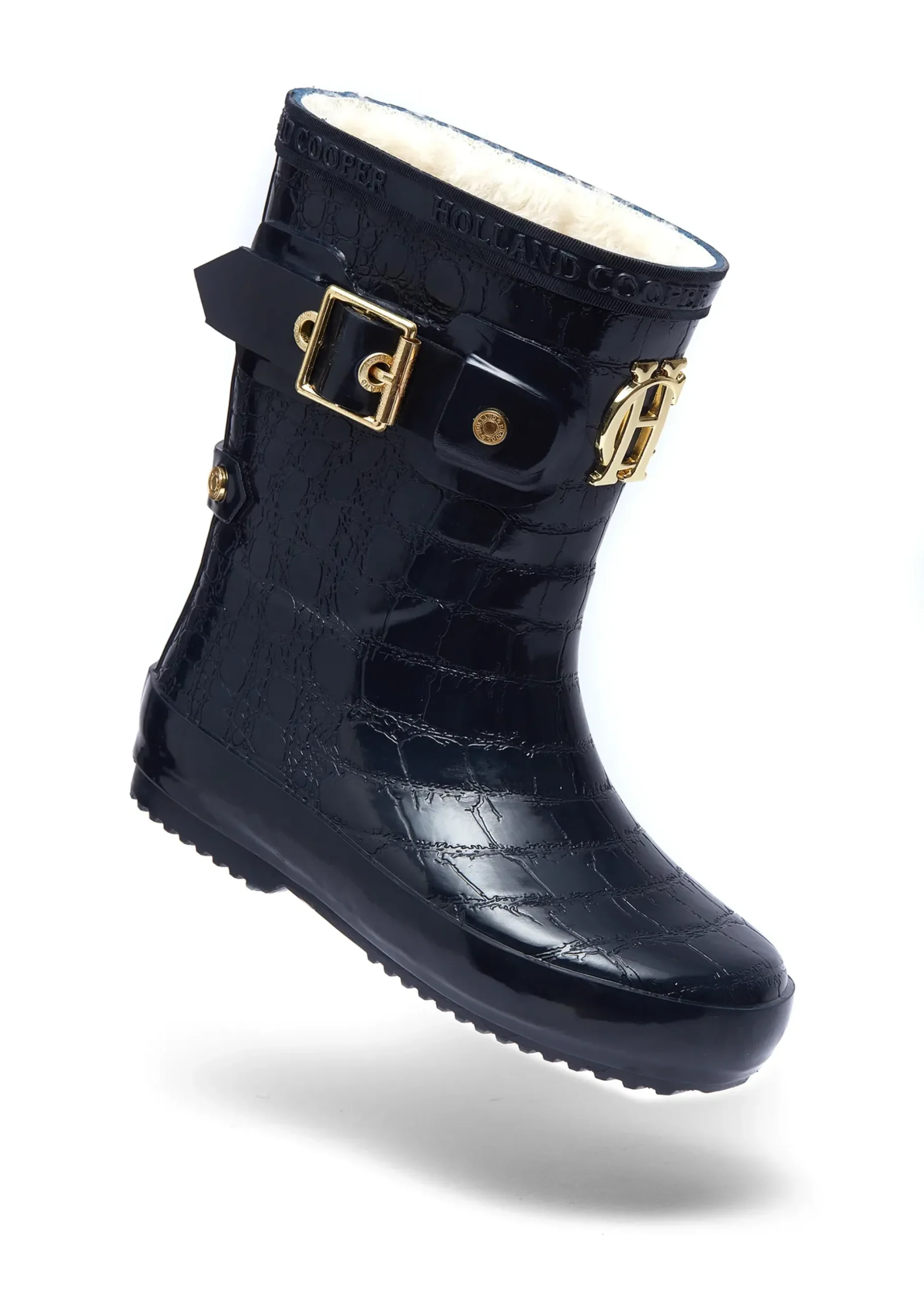 Holland Cooper Little Wellie - Toddler Midnight Feast Navy Croc Clearance