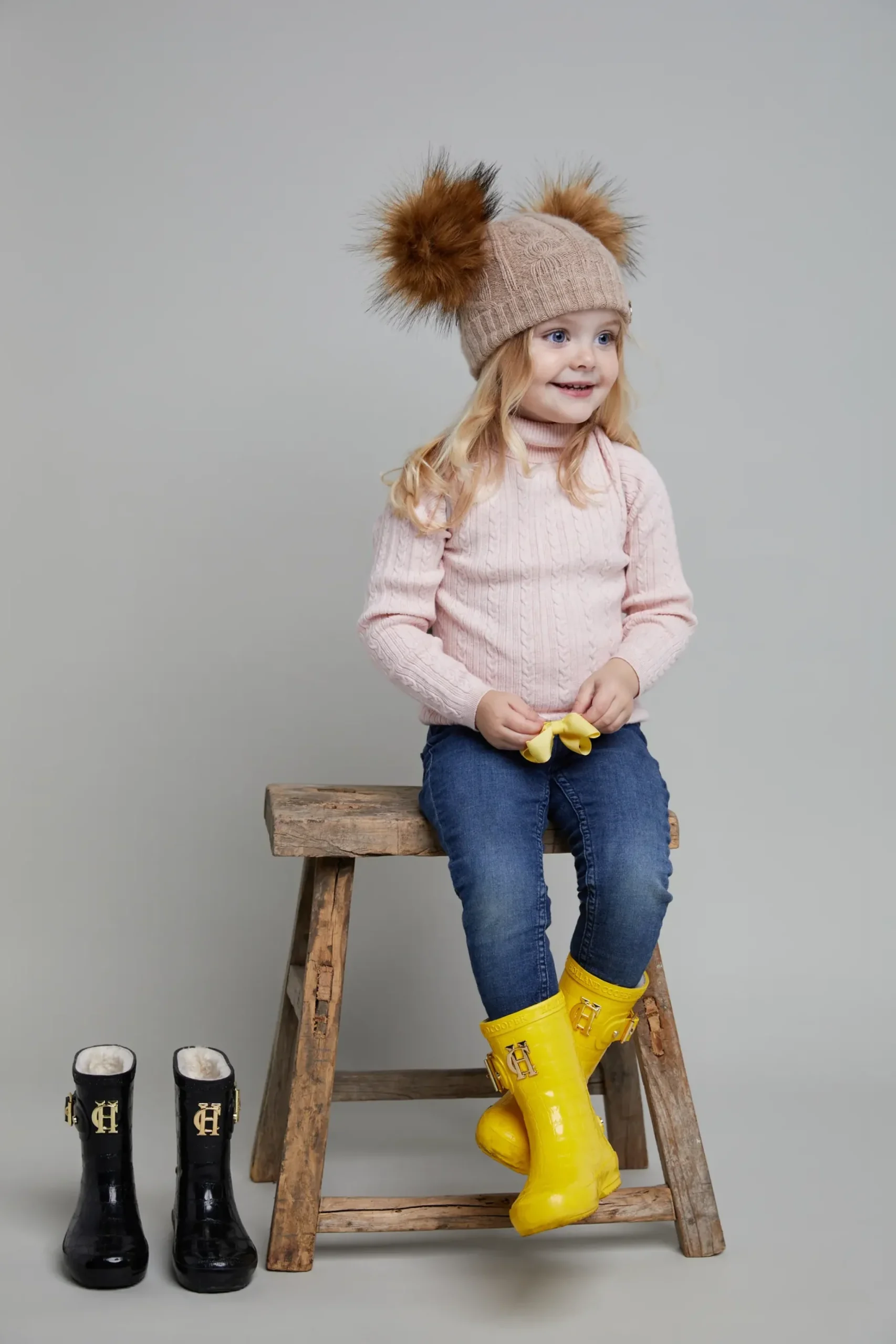 Holland Cooper Little Wellie - Toddler Quack Yellow New