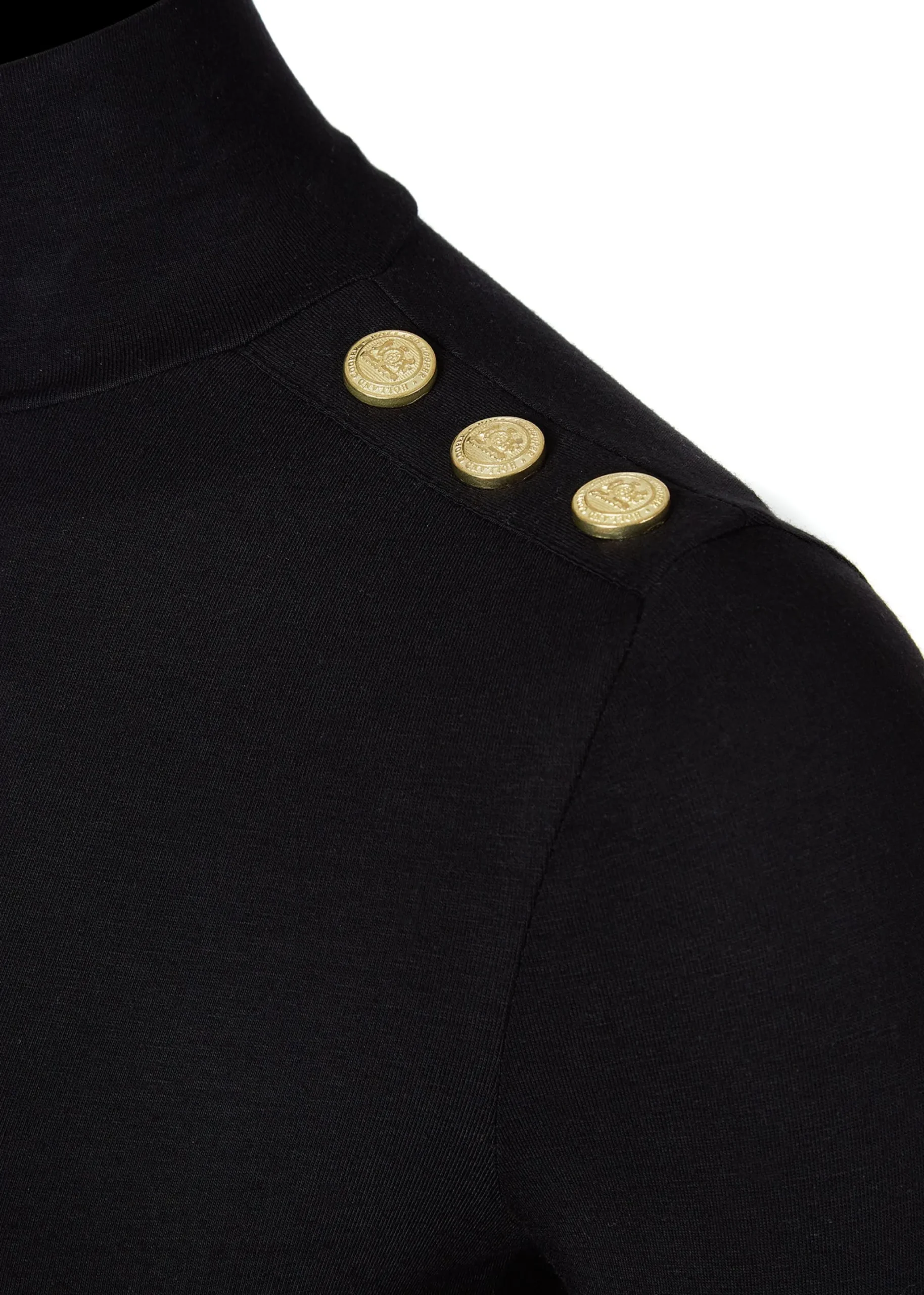 Holland Cooper Long Sleeve Bodysuit Black New