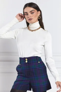 Holland Cooper Luxe Tailored Short Heather Tartan Online