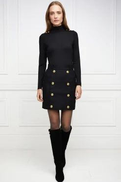 Holland Cooper Marlborough Knee Boot Black Best
