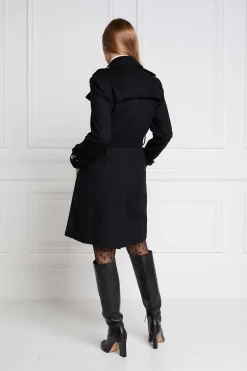 Holland Cooper Marlborough Trench Coat Soft Black Online