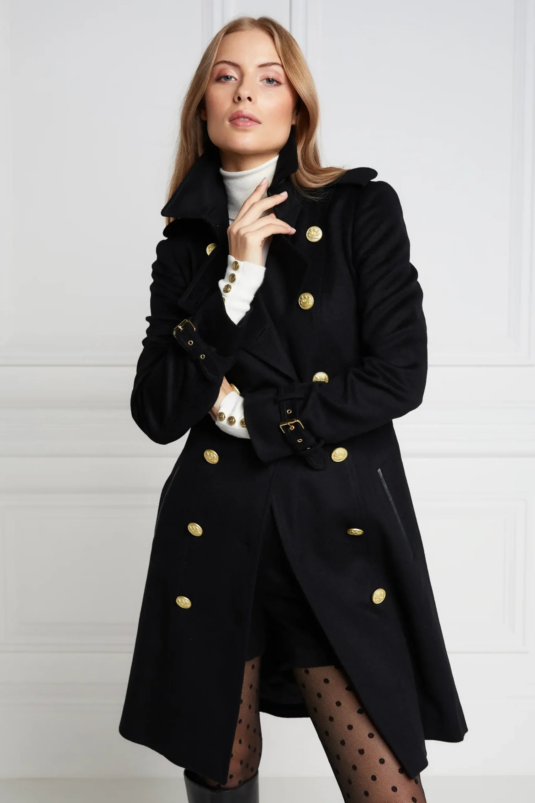 Holland Cooper Marlborough Trench Coat Soft Black Online