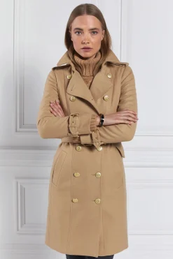 Holland Cooper Marlborough Trench Coat Camel Clearance